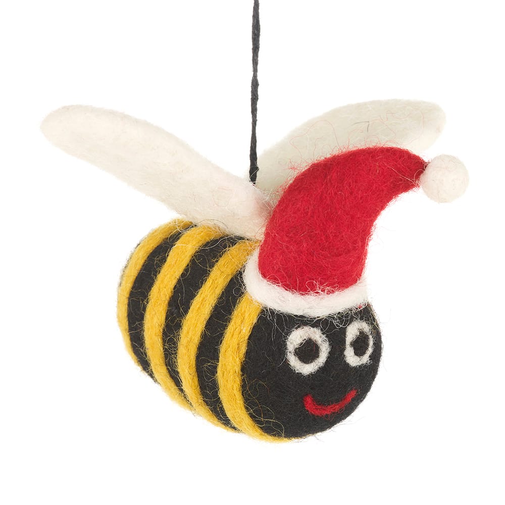 Handmade Felt Hanging Bee Decoration