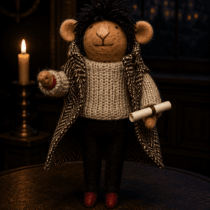 Fringed Felt 'Claudia Winklemouse' Felt Hanging Decoration