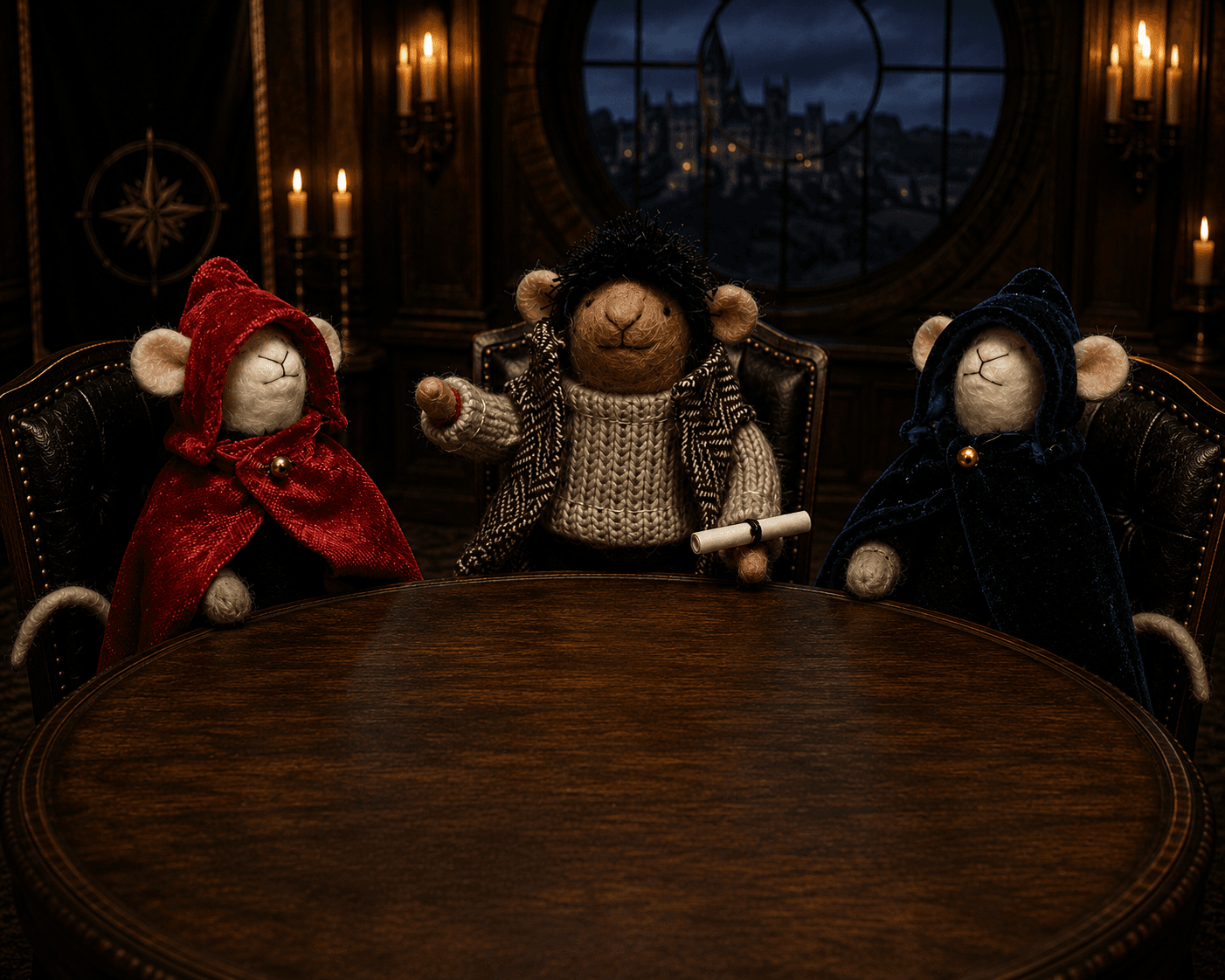 Felt Cloaked Mice Complete Set of 3 - Image 2