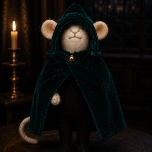Cloaked Green Traitors Felt Mouse
