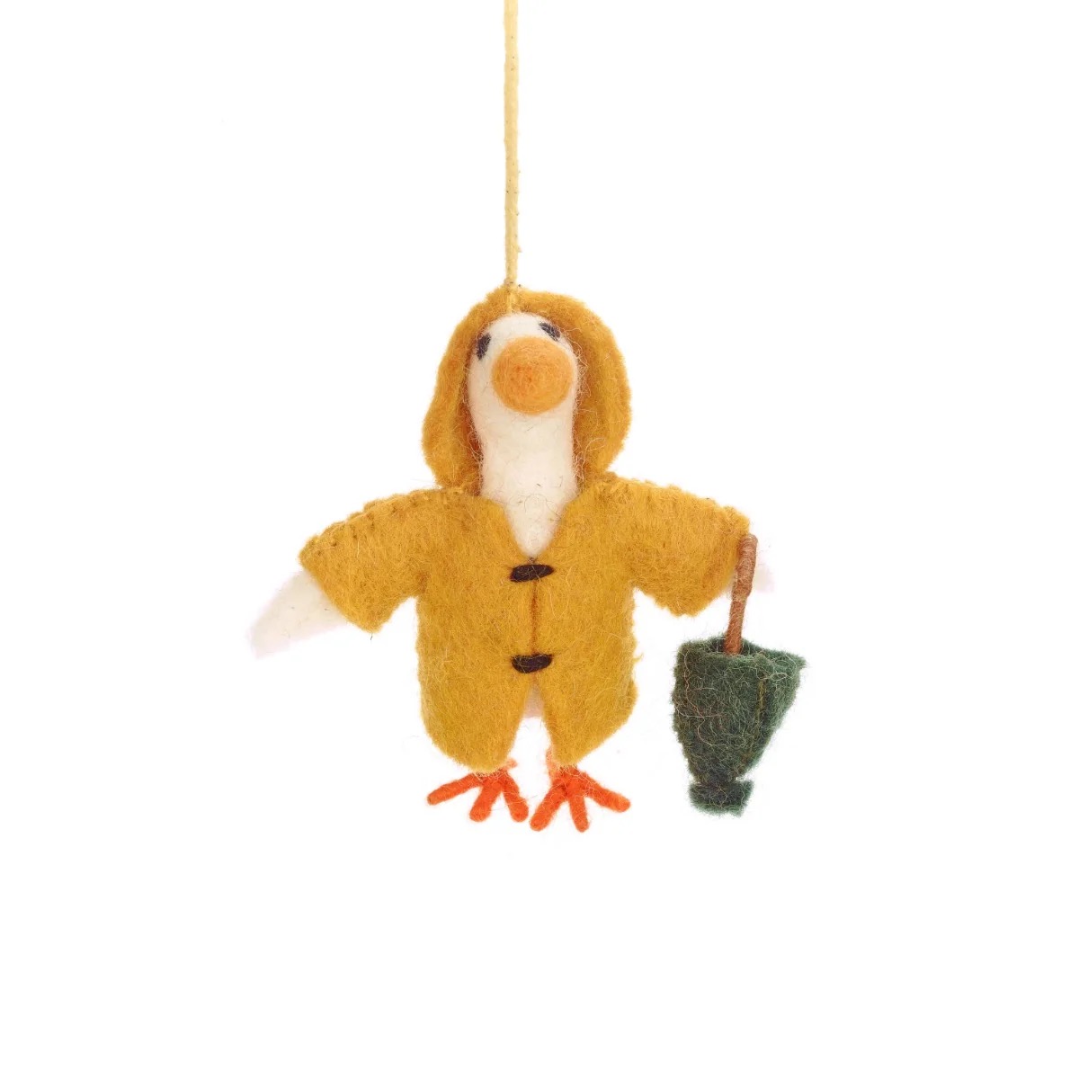 Felt 'Puddles the Goose' Handmade Decoration